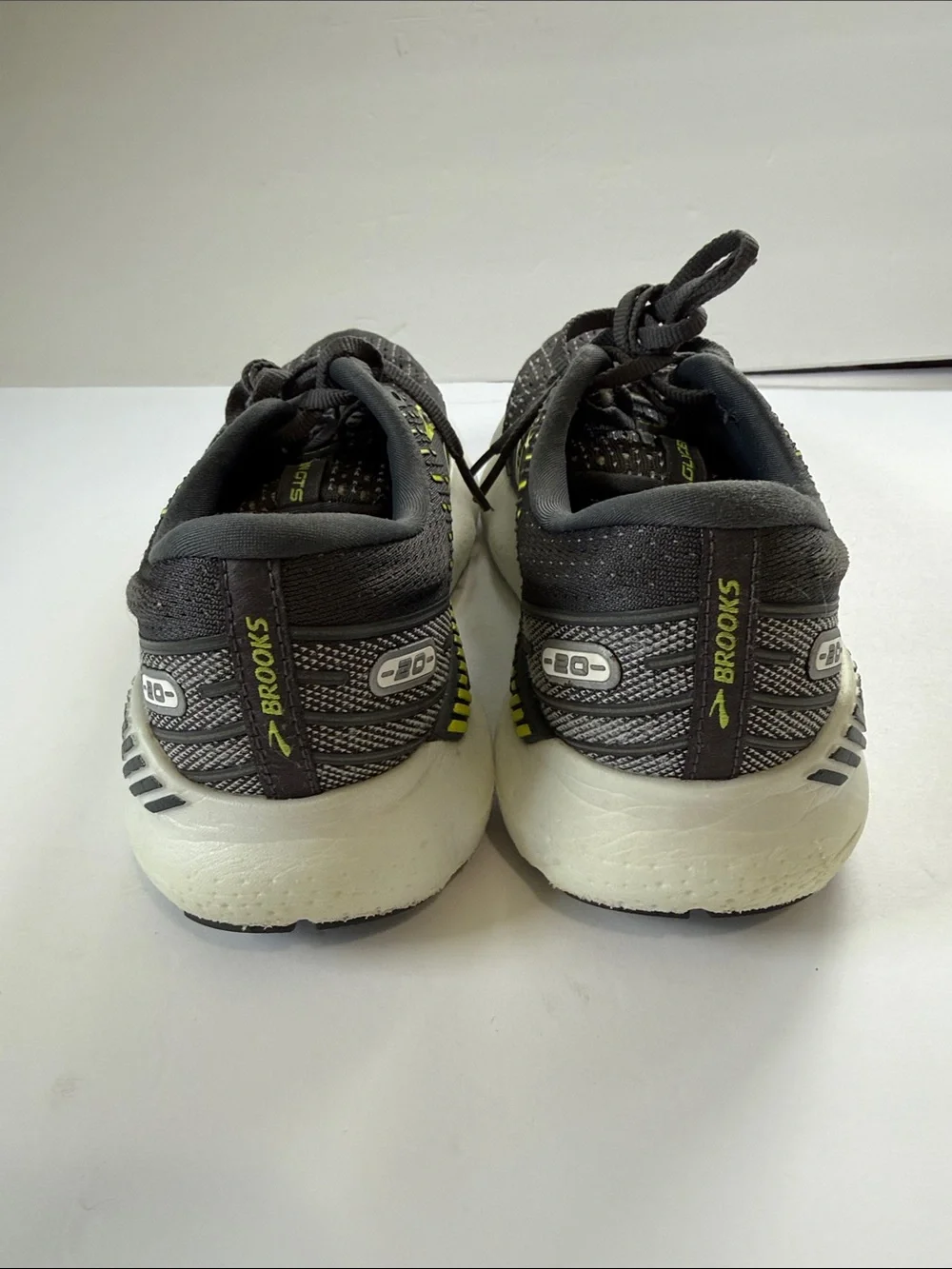 Brooks Men's Glycerin GTS Running Shoes - Black with Neon Yellow